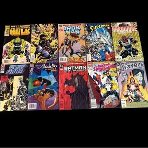 Comic Book Collection with Vibrant Covers
